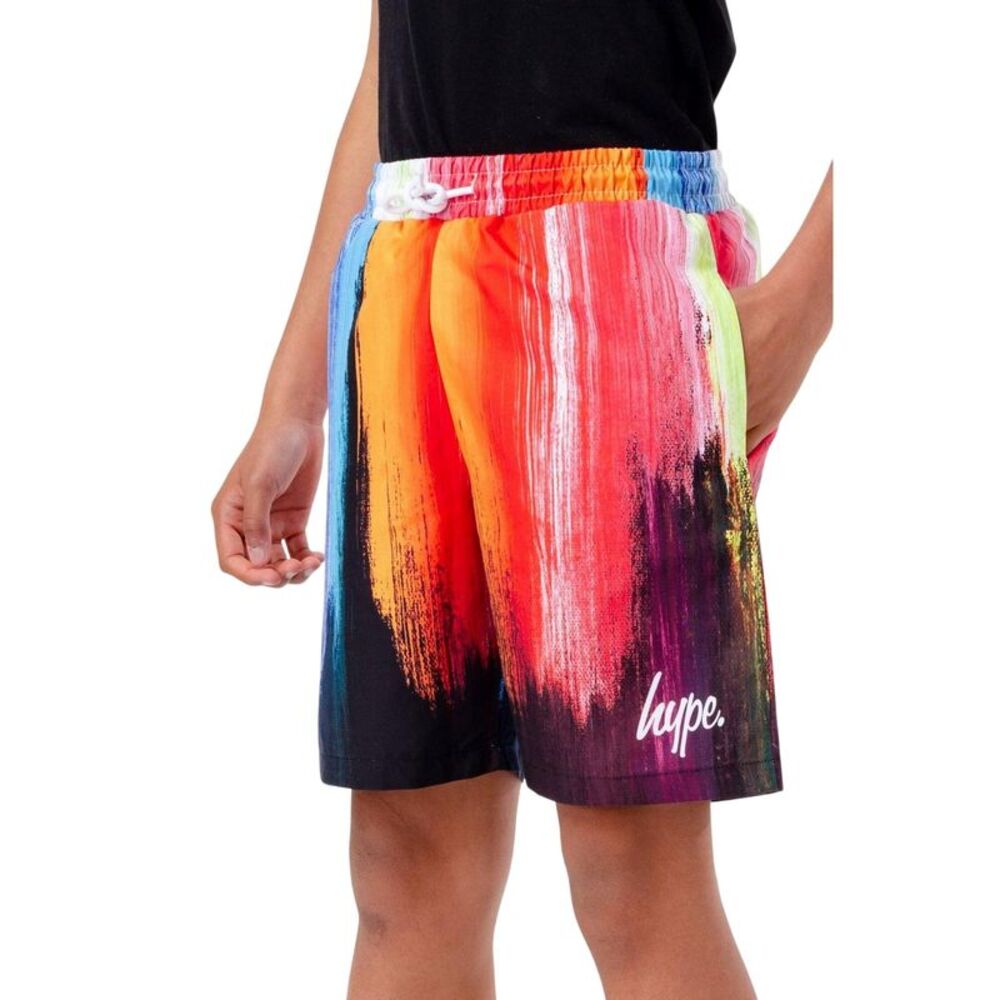 Hype Childrens/Kids Paint Drip Swim Shorts / Multicolored